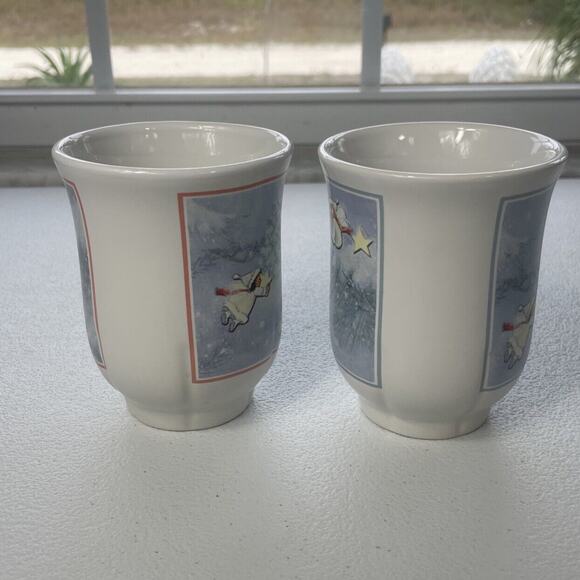 Hallmark Christmas Snow Angel Mugs Coffee Tea Mug 12 oz Gourmet Gifts Set of 2 - Picture 8 of 10